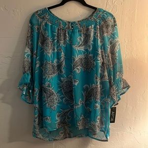 Apt 9 NWT flowy sheer blouse
